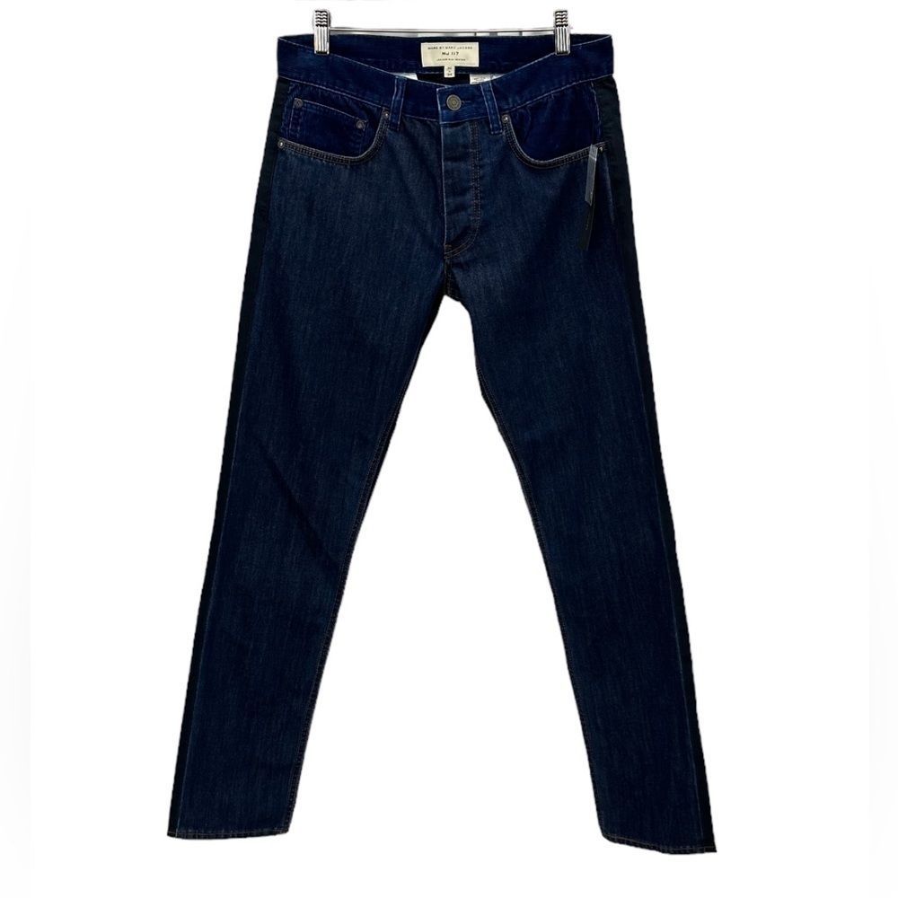 Marc by Marc Jacobs MJ 117 Low Rise Slim Tapered Mixed Media Chino Jeans - 30x34